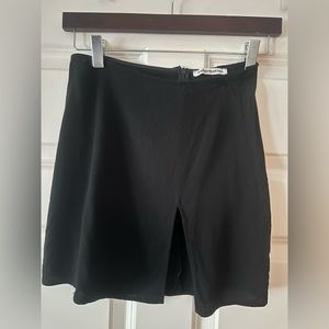 Reformation Margot Skirt in Black; Size 4 (but fits smaller, about Size 2)